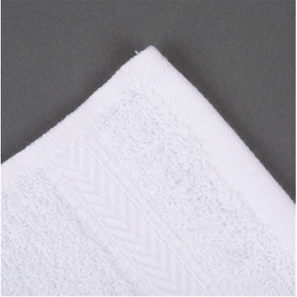Kd GOGD Collection Cotton Blend Dobby Hand Towels, White, 6PK KD3179313 - main